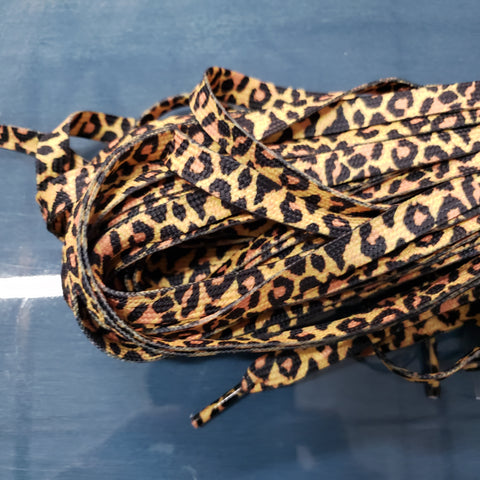 Moxi Leopard print laces 90"