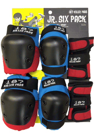 187 Junior Pad Set Red/Blue