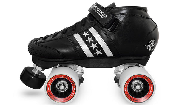 Bont LowCut Quadstar Speed Skates - 100% Genuine Australian Leather, Indoor/Outdoor Quad Roller Skates For Men, Women, Youth