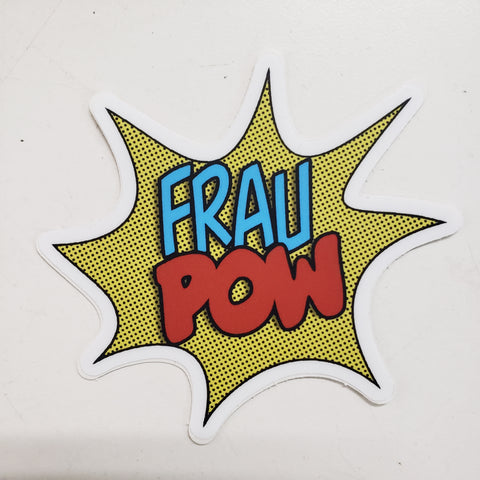 Frau Pow sticker