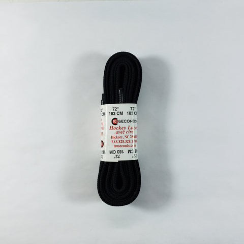 84 inch Waxed Hockey Laces Black