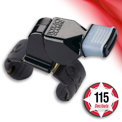 Fox 40 Classic CMG Fingertip Whistle - Black